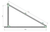 Vormontierte Dreiecke für vertikale und horizontale Modulposition
