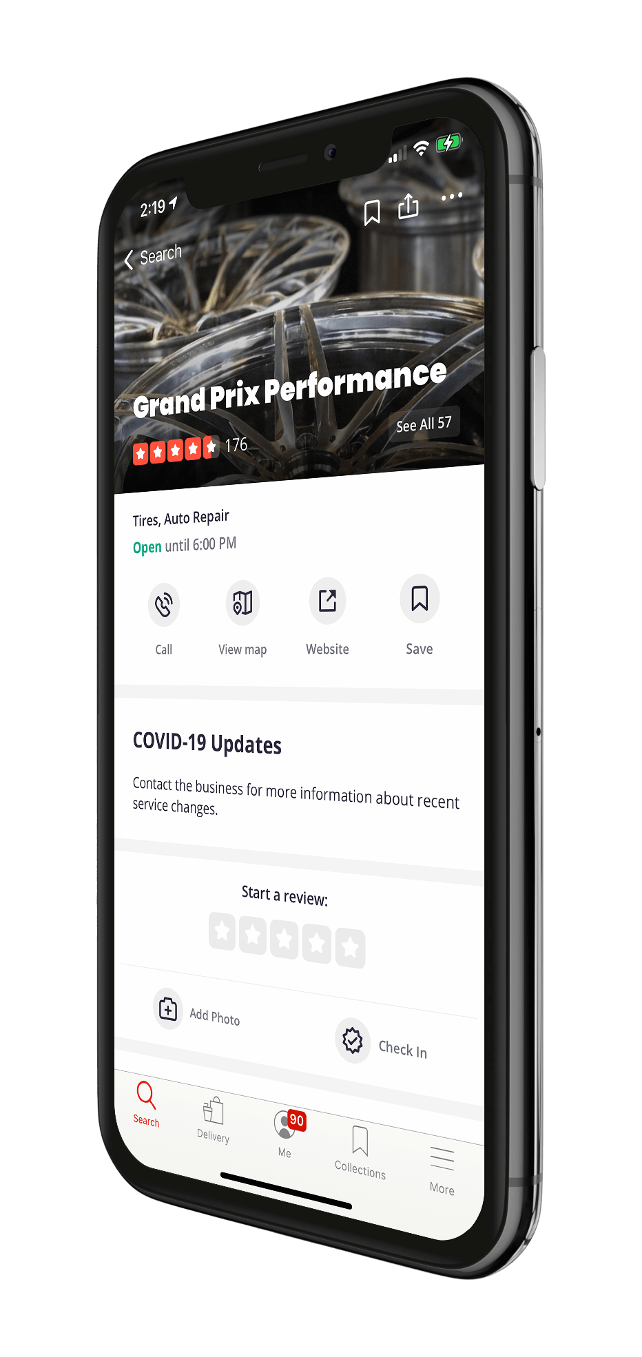 Grand Prix mobile phone
