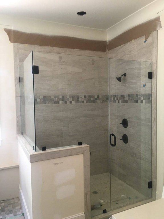 Hinged Glass Shower — Opelika, AL — Precision Glass Company