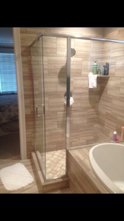 Framed Bathroom Doors — Glass Door with Framed Edges in Opelika, AL