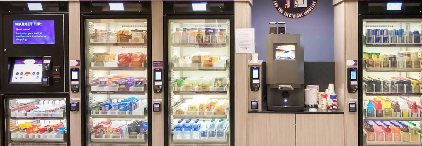 Smart N Go intelligent vending enclosed fresh food micro market from Avanti Markets
