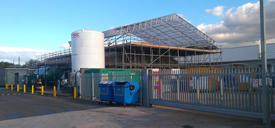 Industrial scaffolding with S. J. Delaney Scaffolding