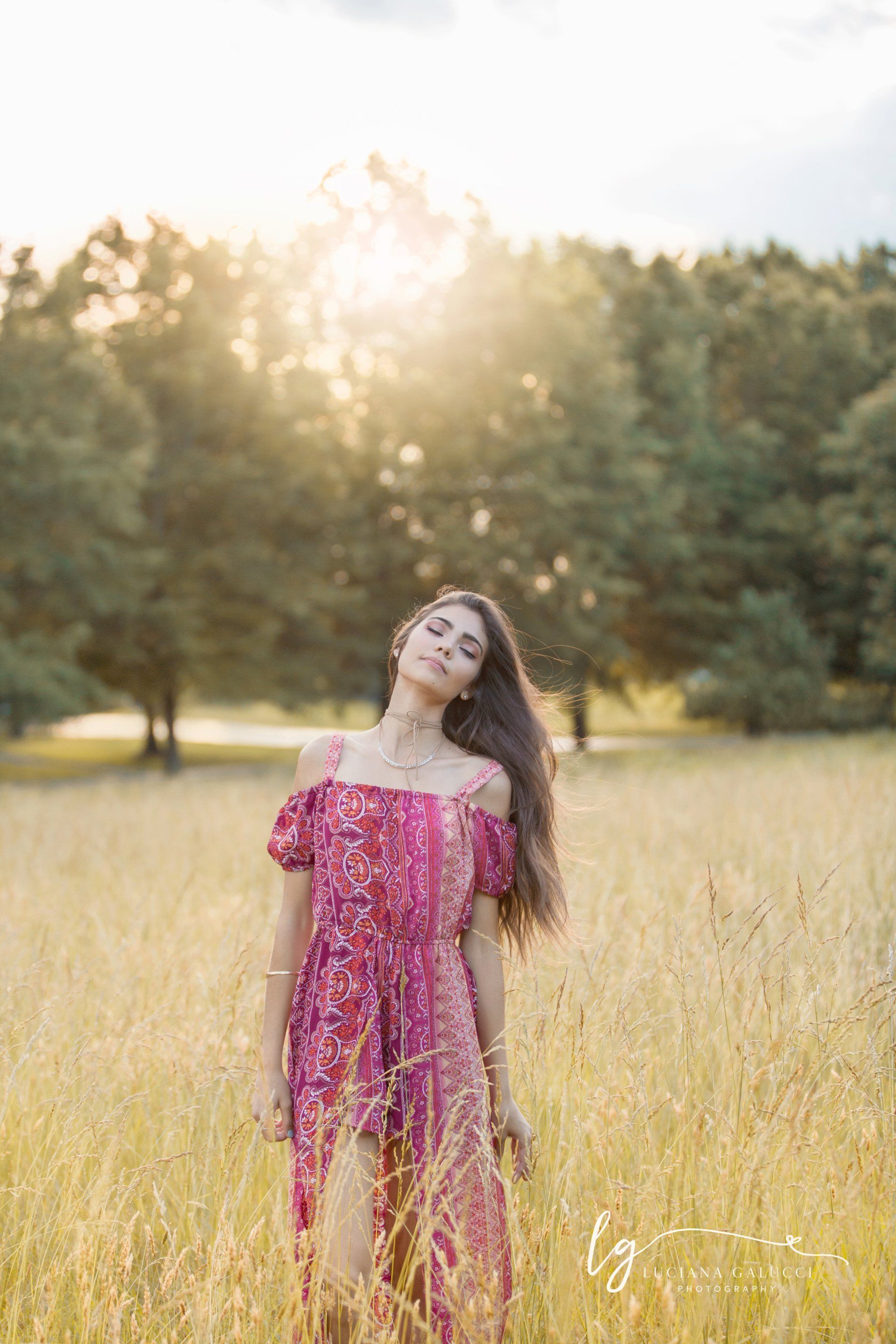 Gorgeous high school senior portrait session in Chapel Hill, North Carolina