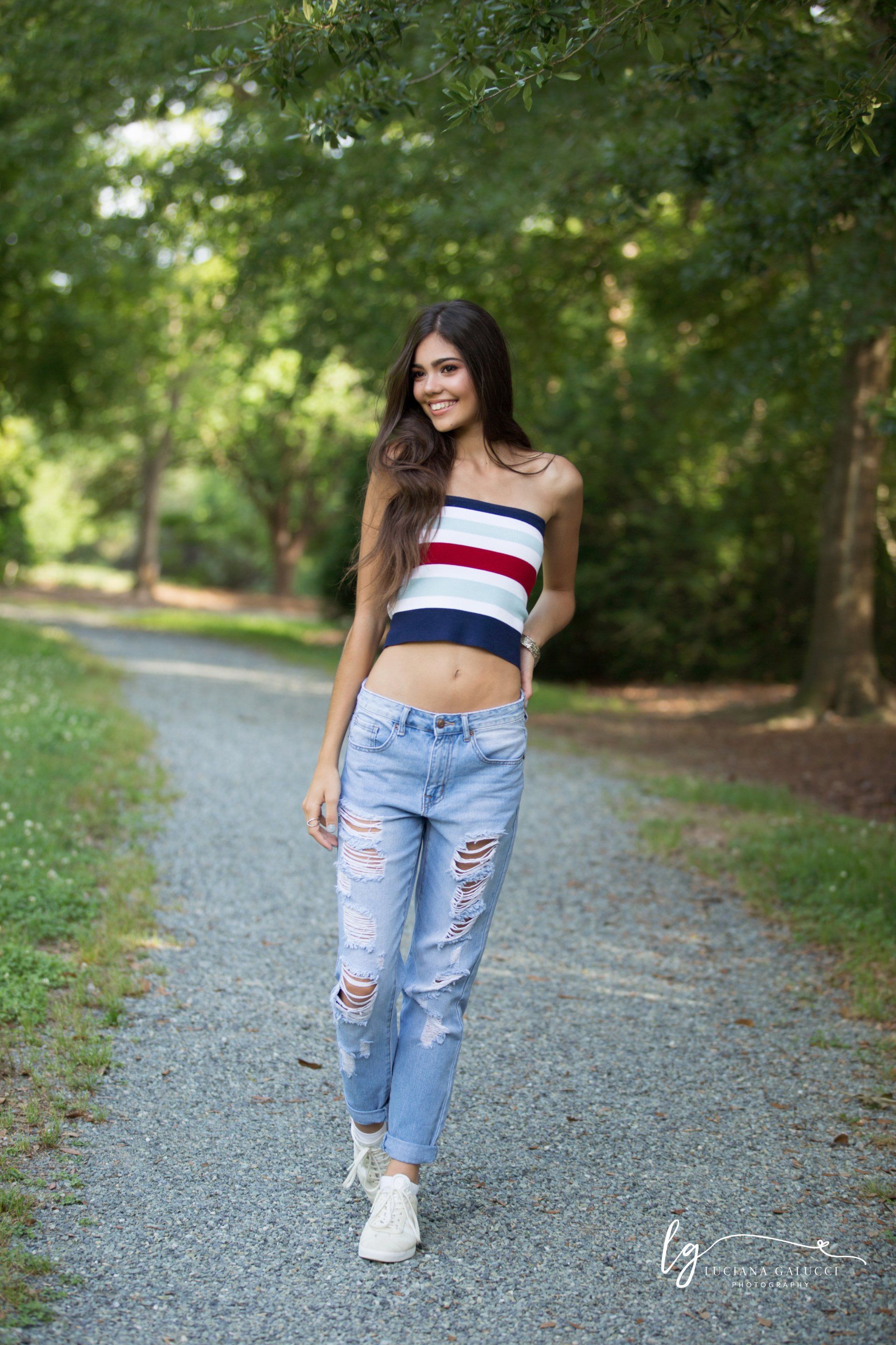 Gorgeous high school senior portrait session in Chapel Hill, North Carolina