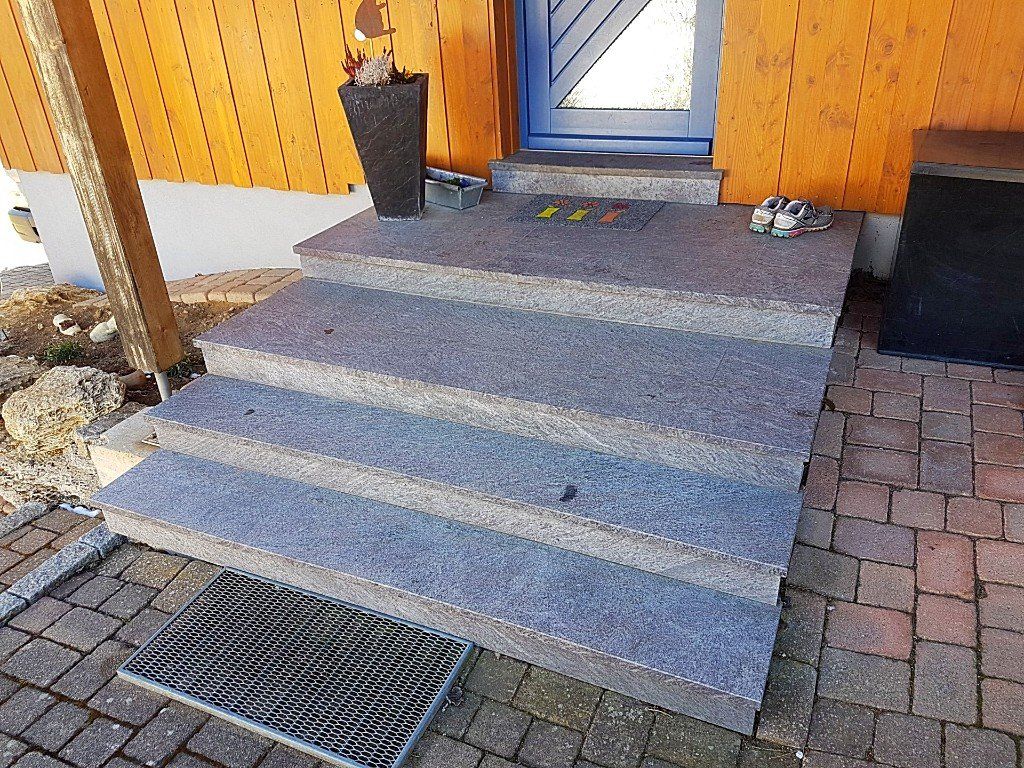 Podestplatten Naturstein Eingang Naturstein Löffingen