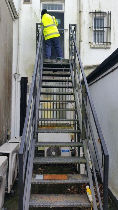 steel staircase 
