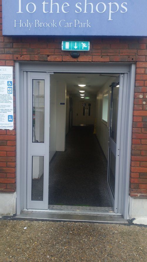 open door of a corridor 