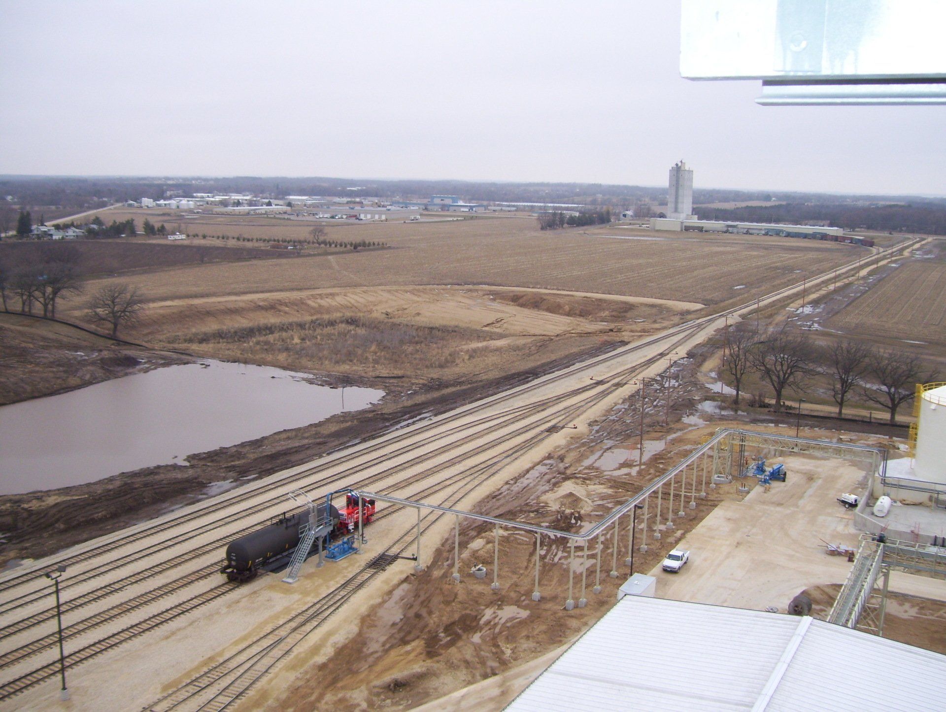 Train with Tank Behind — Menomonee Falls, WI — Volkmann Railroad Builders