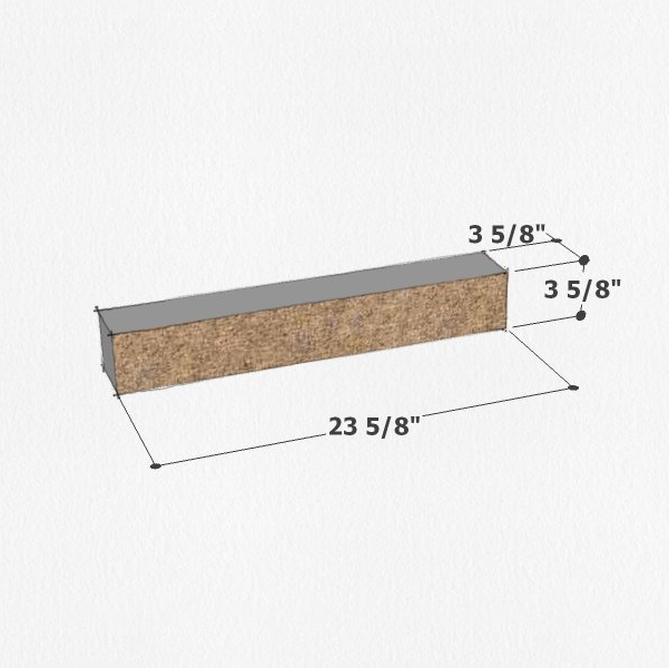4x24 ground face concrete block