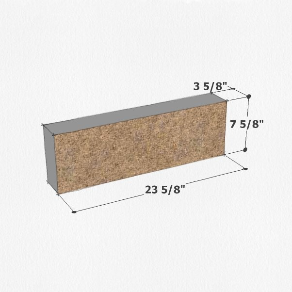 8x24 ground face concrete block