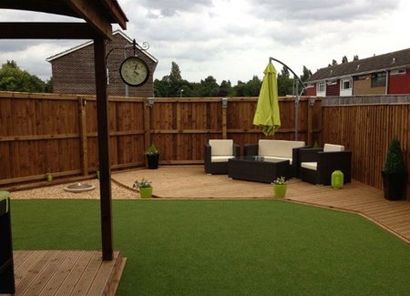 garden with decking