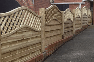 Wooden fencing