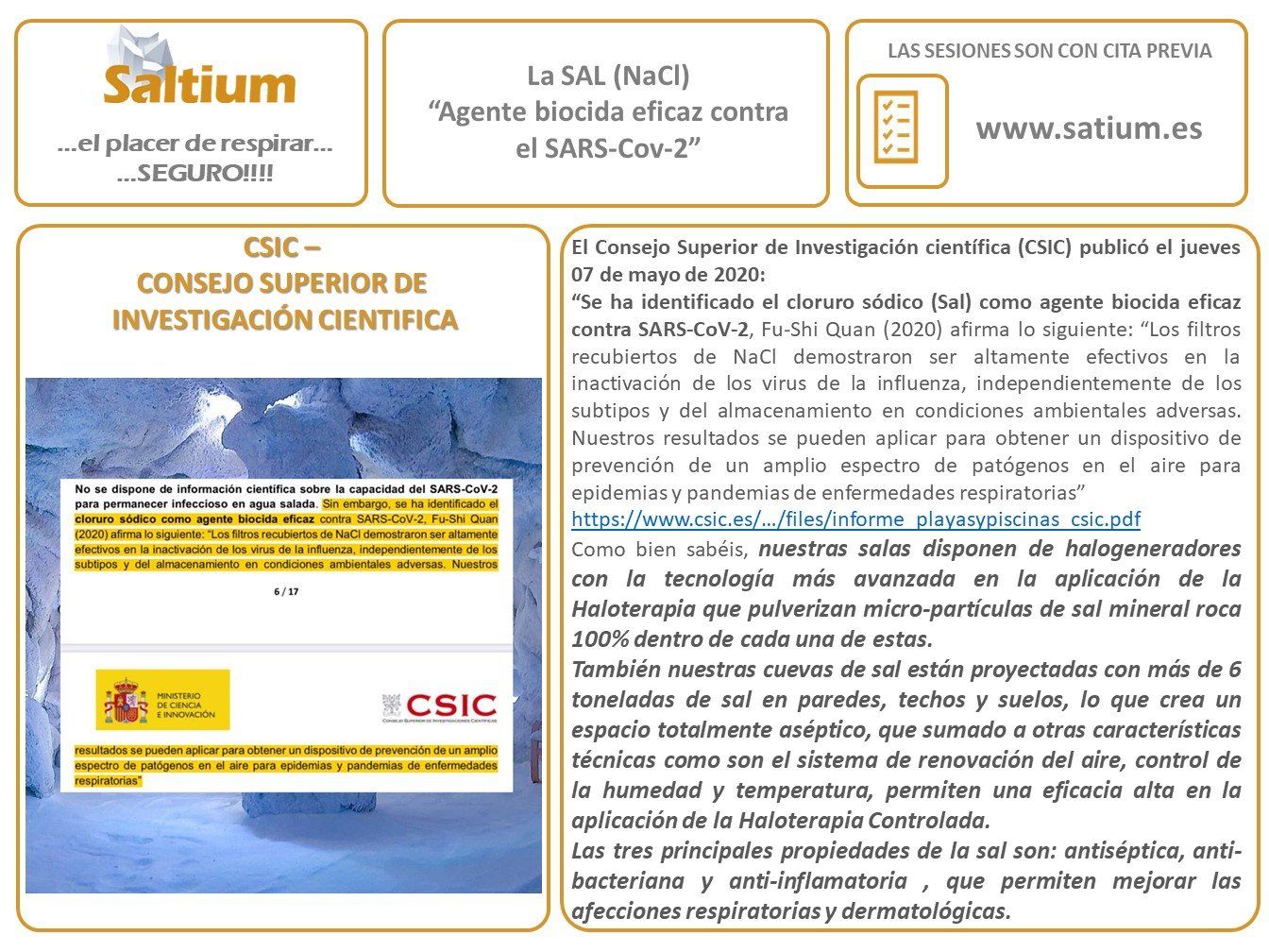 Saltium Haloterapia – protocolo Covid19 Haloterapia, covid, cuevas de sal y covid, covid19