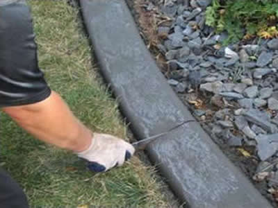 Man performing control cuts