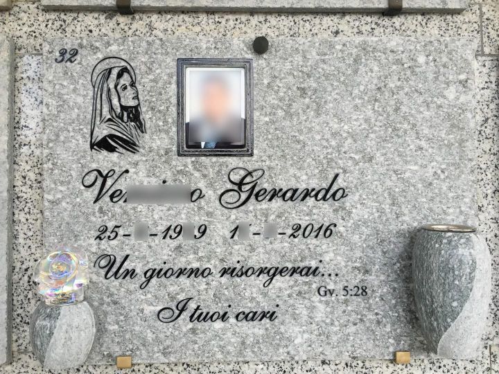 marmo per loculo con nome
