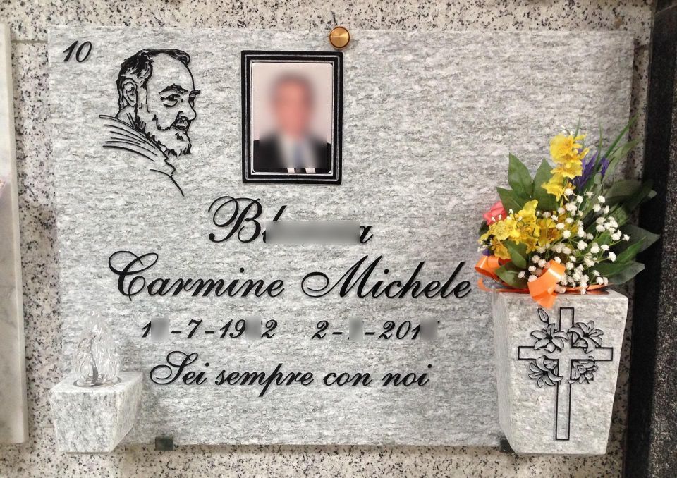 incisione nomi su pietra