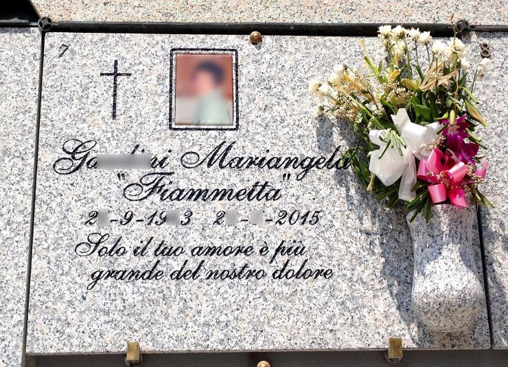 personalizzazione loculo con nome e foto