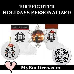 Firefighter Holidays Personalized