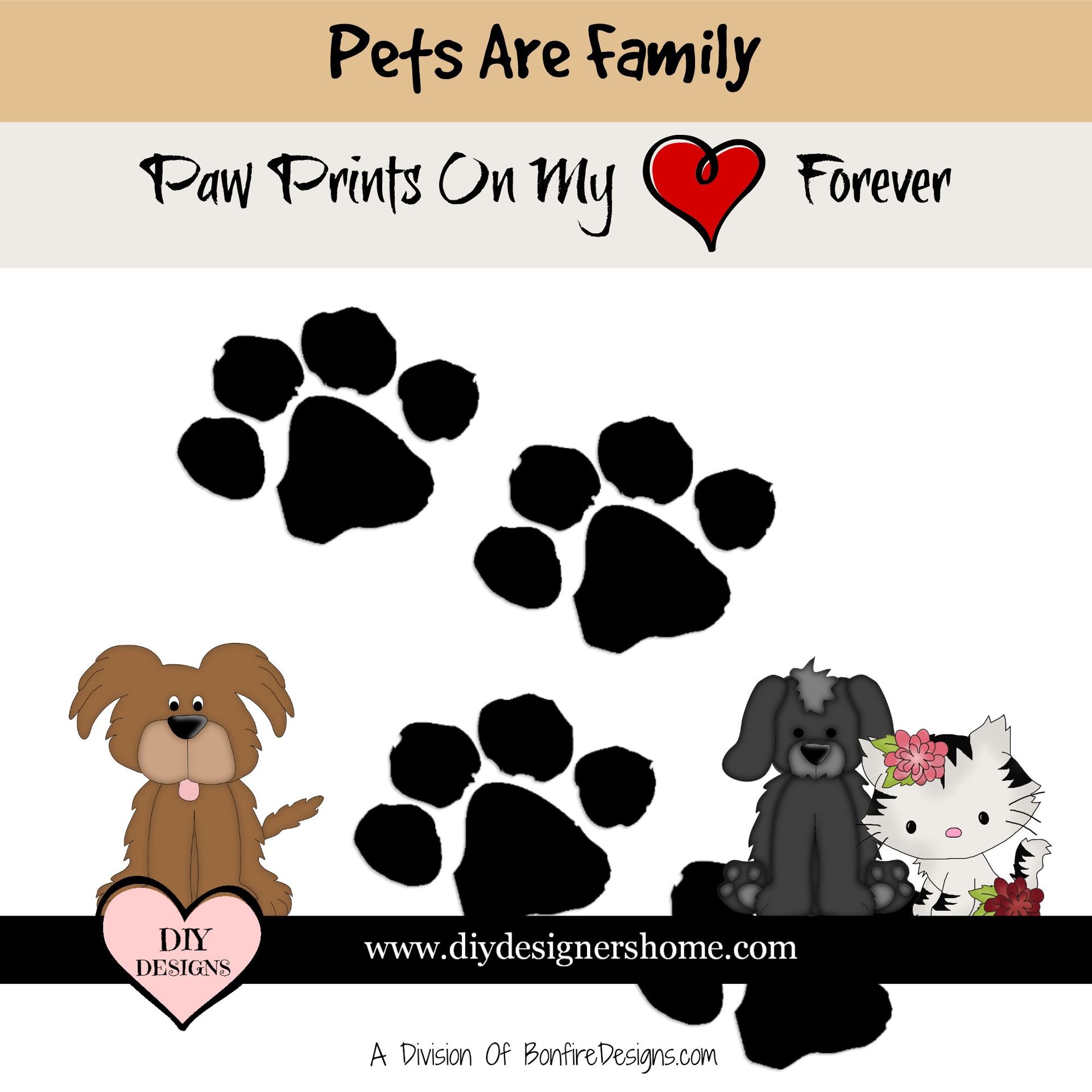 Pets Paw Prints Symbol Of Love Pets Paw Prints Symbol Of Love
