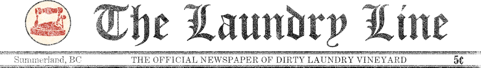 A logo for the laundry line is shown on a white background