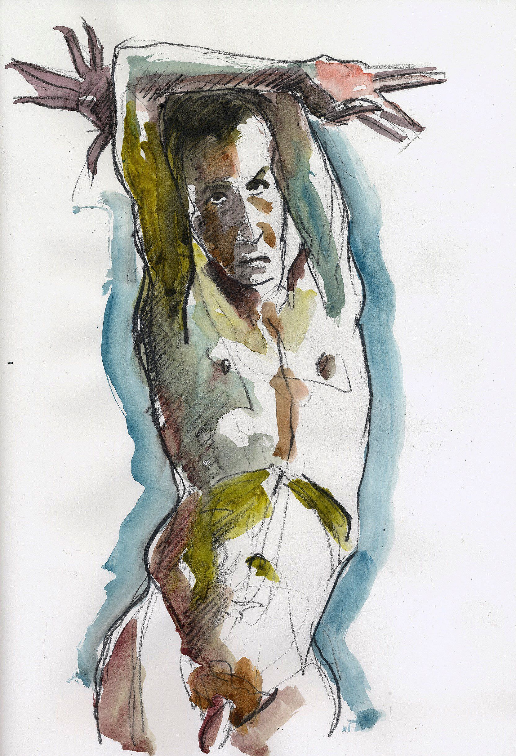 Prep sketch nude male
