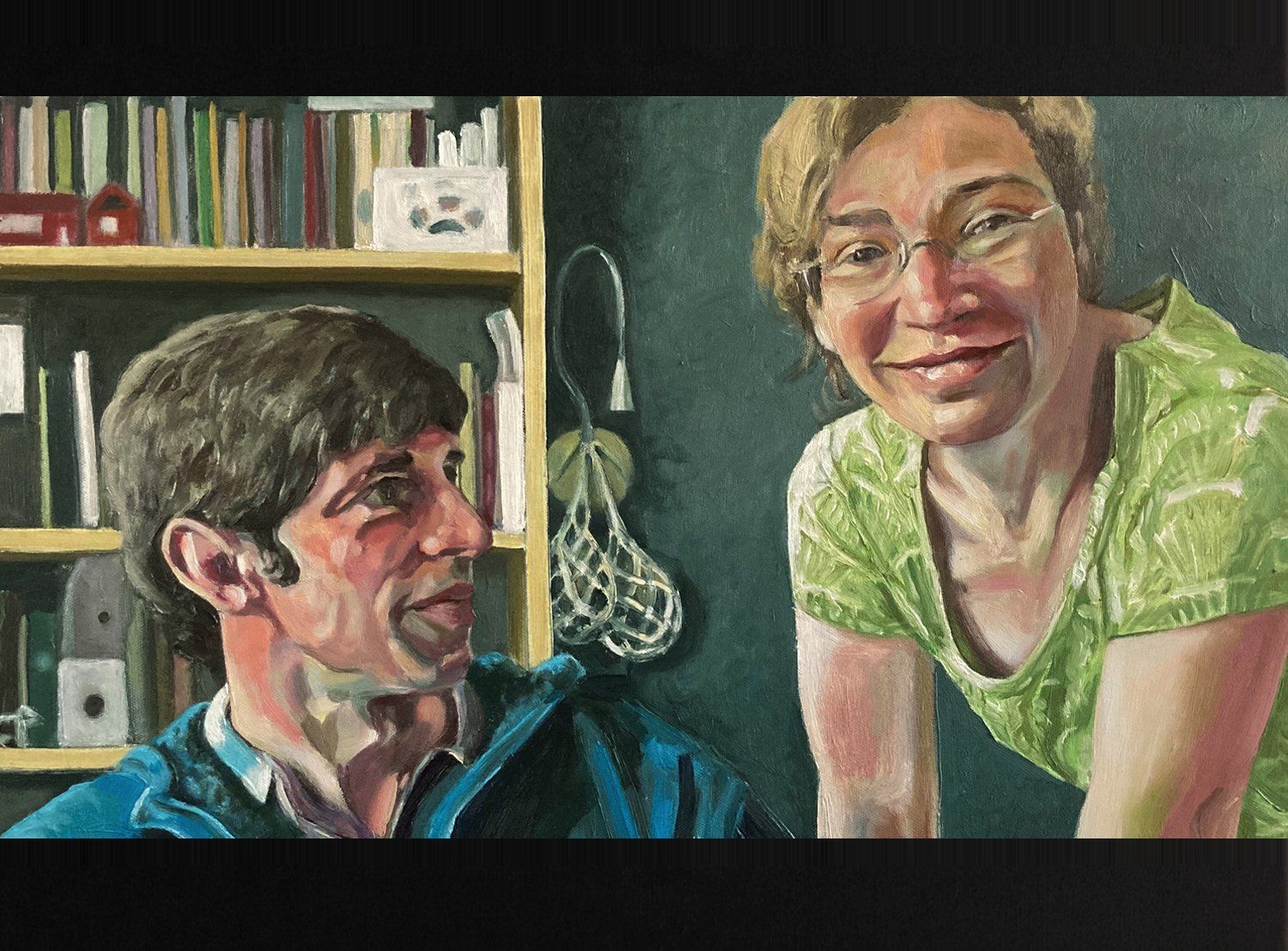 double portrait via zoom