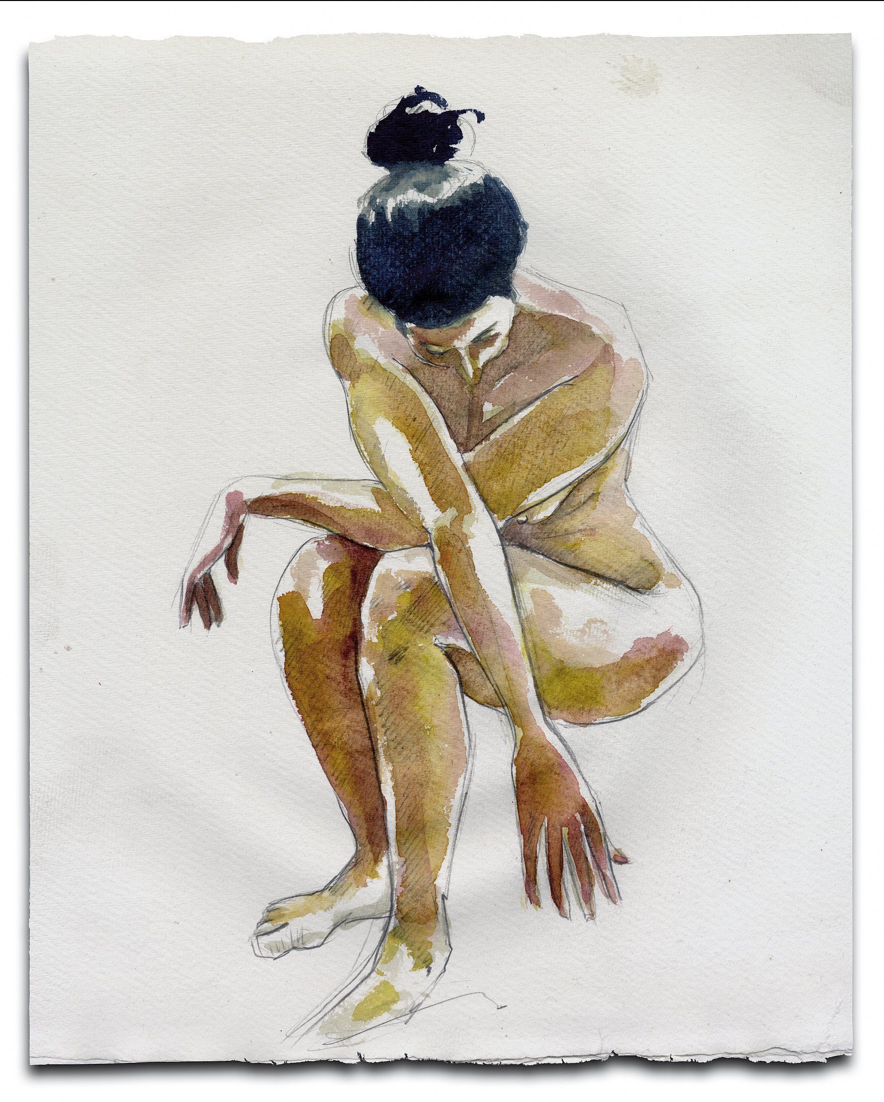 Nude female painting