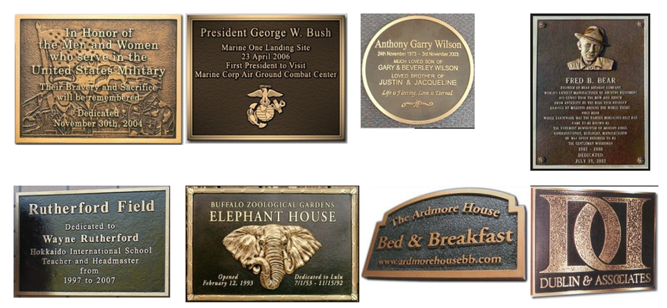 Cast signs with prices — Easley, SC — TU Engraving & Awards Cast signs with prices — Easley, SC — TU Engraving & Awards
