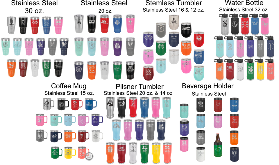 Different color polar camel stainless steel — Easley, SC — TU Engraving & Awards Different color polar camel stainless steel — Easley, SC — TU Engraving & Awards