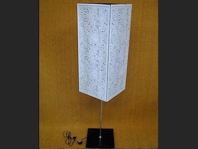 Leather lampshade with vegetable tanning