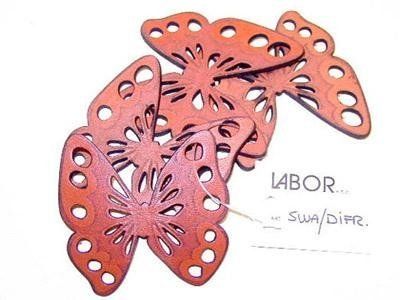 leather hand embroidered jewellery