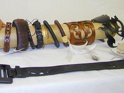 handmade leather jewellery