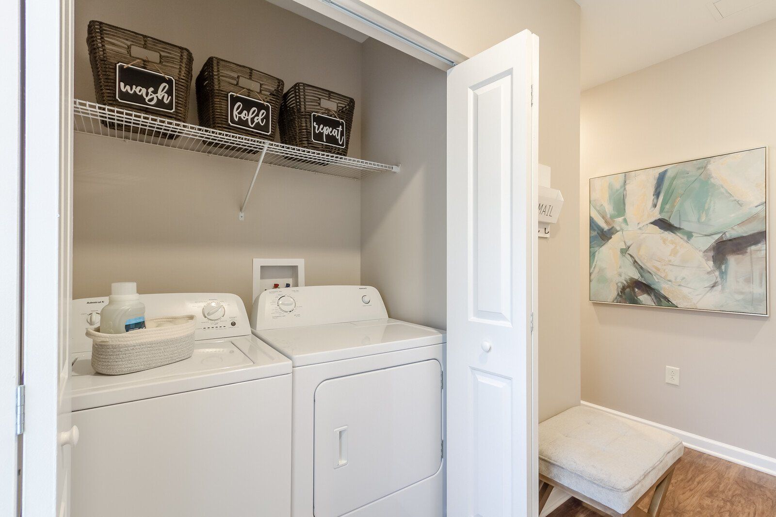 In-unit washer and dryer