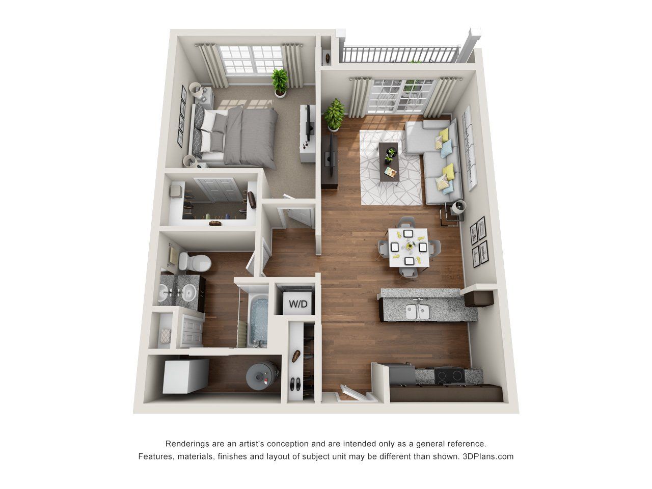 Unit A1 Floorplan