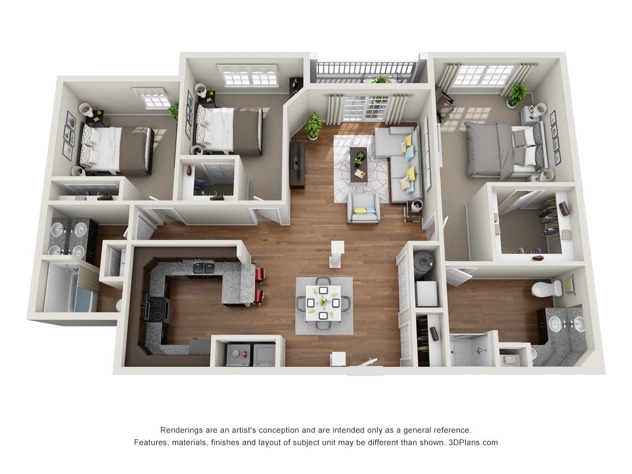 Unit F Floorplan
