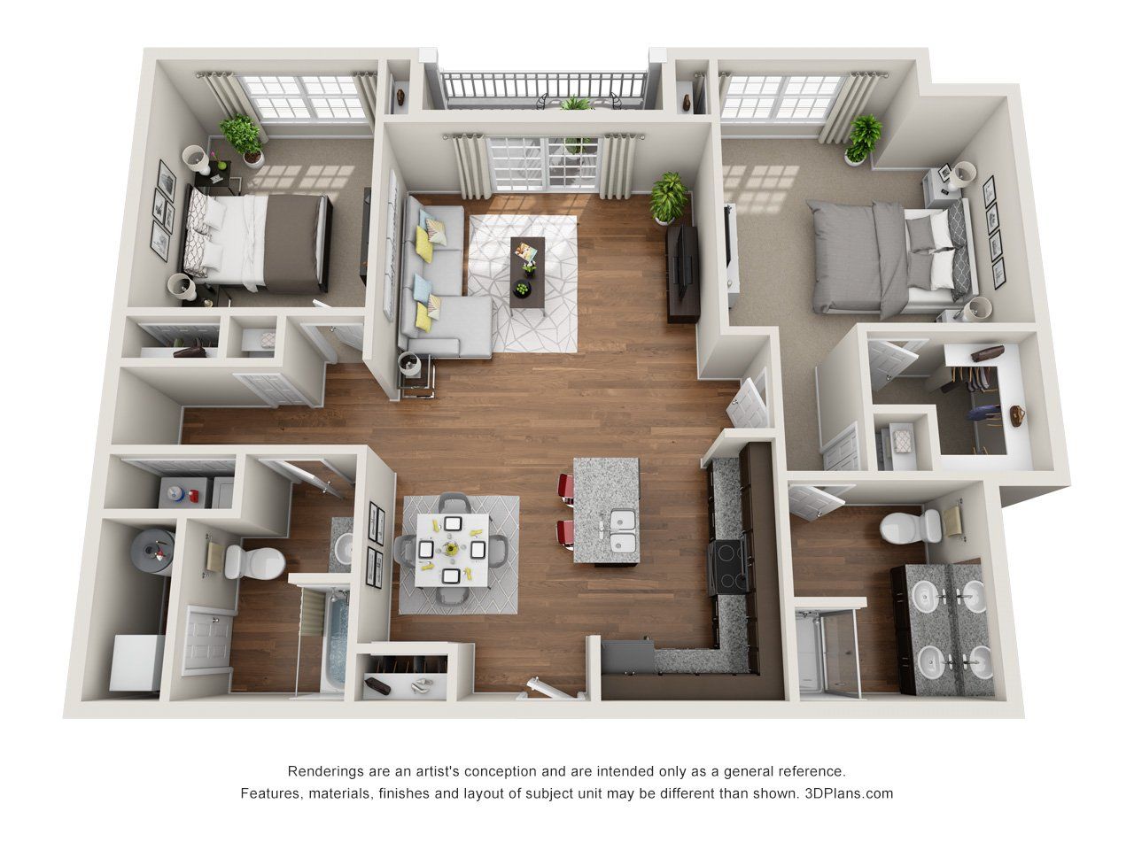 Unit J Floorplan