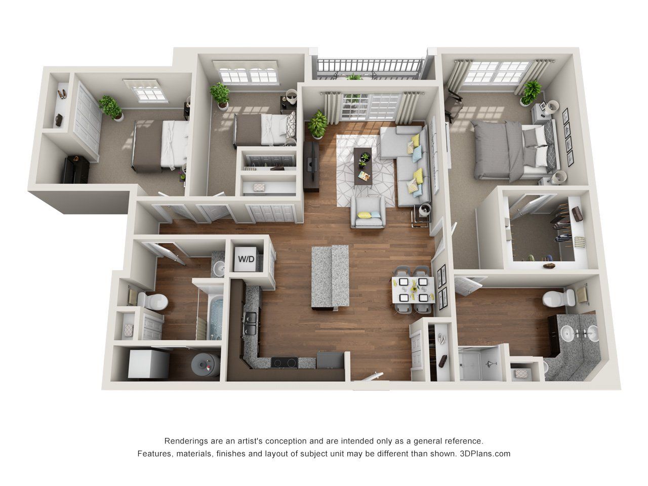 Unit K Floorplan