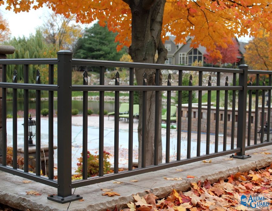 beautiful aluminum fence