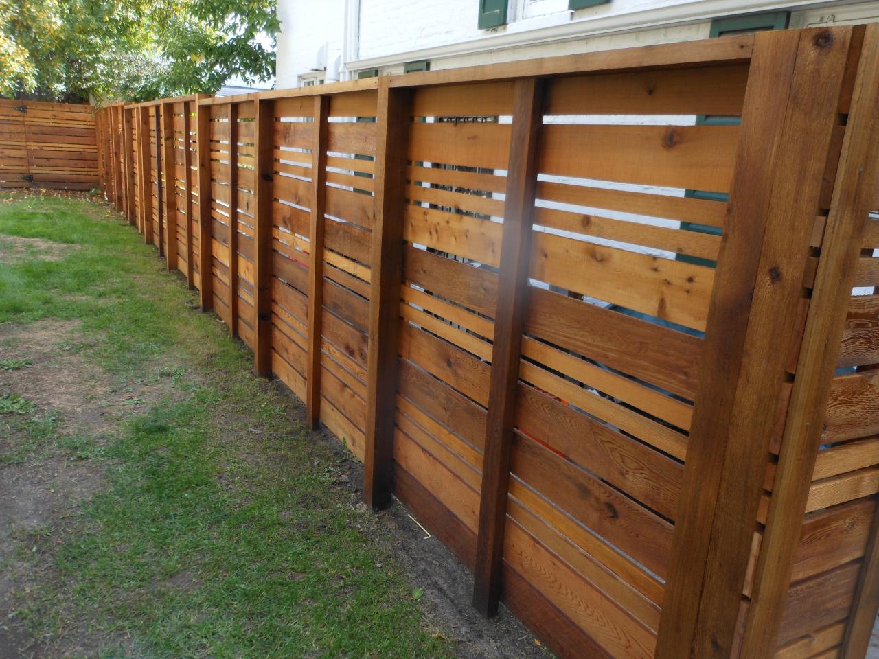 beautiful wood fence