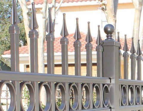 beautiful aluminum fence