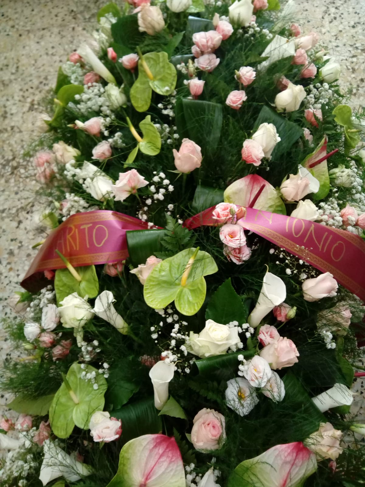 Corona di fiori grande
