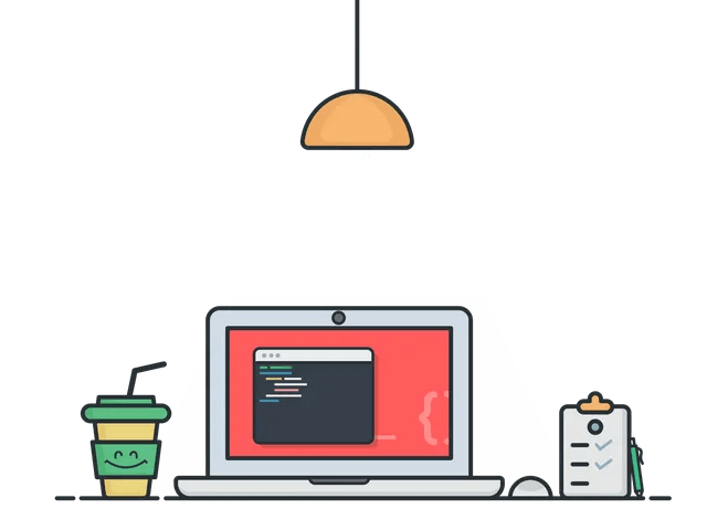 Laptop flat art icon