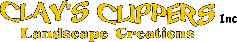 Clay's Clippers Landscape Creations custom lettering