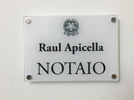 targa dello studio