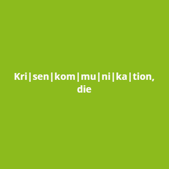 Leitfaden zur Krisenkommunikation Teil 1