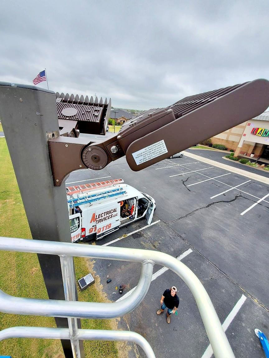Lift with van in view