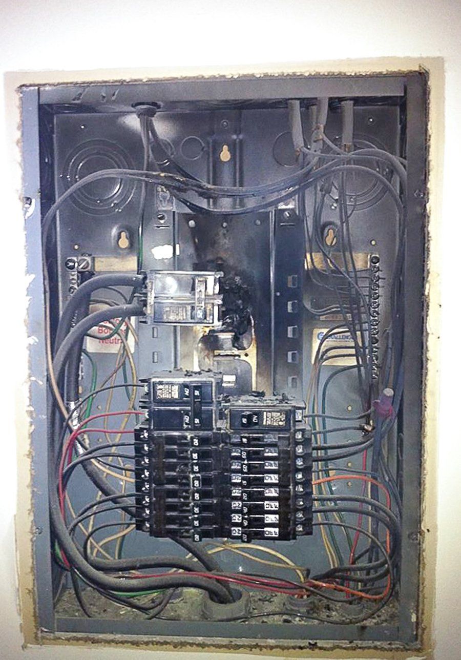 Burnt panel