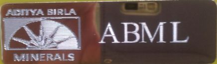 engraved logo