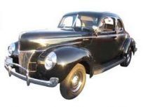 black vintage car