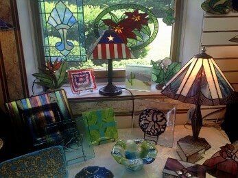 Bradley Lamp, Fused Glass in Lawrence, PA Bradley Lamp, Fused Glass in Lawrence, PA